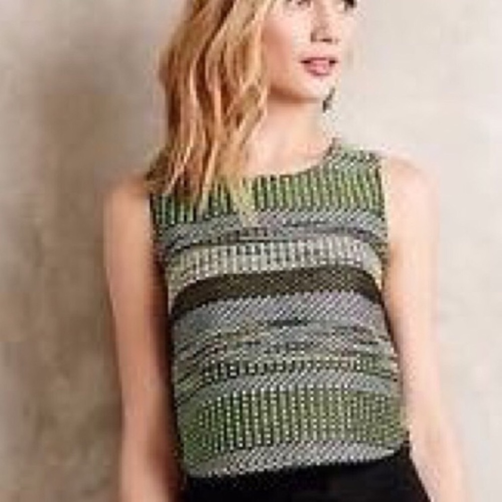 Leifsdottir Anthropology Jade Woven Knit Top